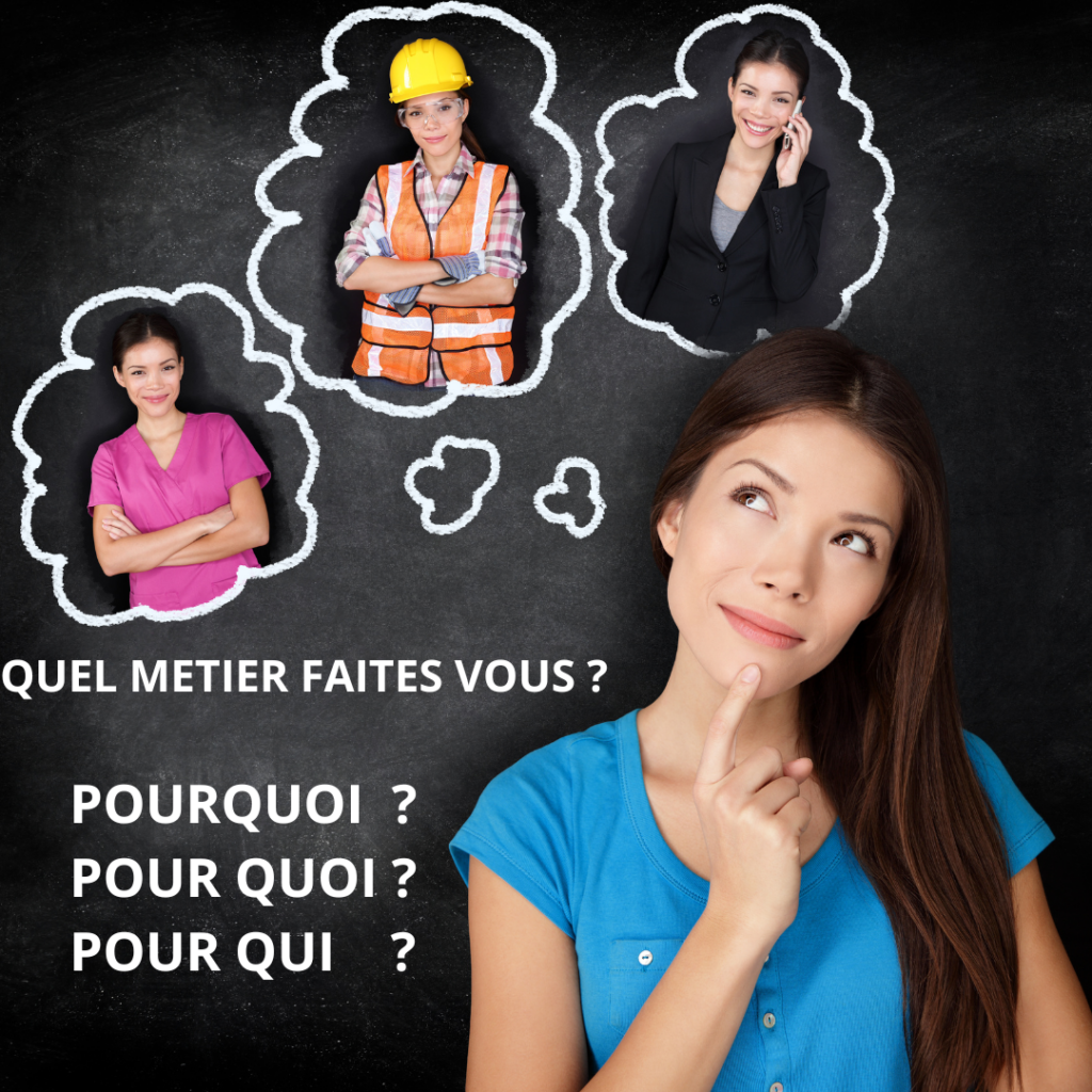 Quel metier; pourquoi; pour quoi; pour qui